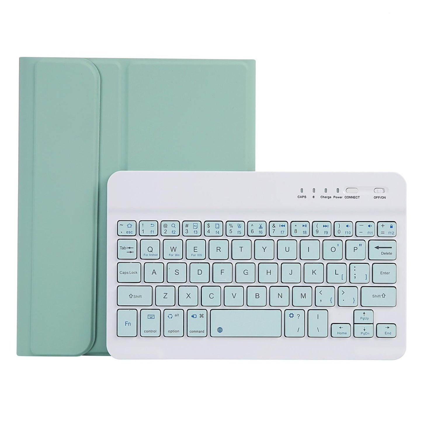 Ultra-Thin Bluetooth Keyboard Tablet Case For Ipad Mini 6 With Stand And Pen Slot - Candy Colour - Dark Green