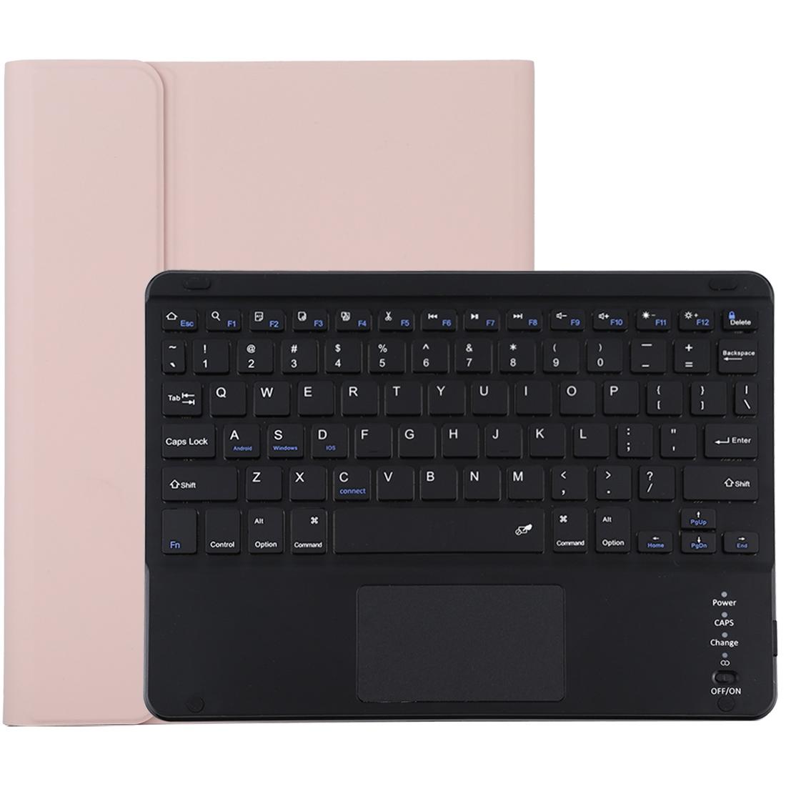 Bluetooth Keyboard & Tablet Case For Ipad 10.2 / Ipad Air 2019 - Detachable Touch Pad Pen Slot Holder - Microfiber Leather - Dark Green