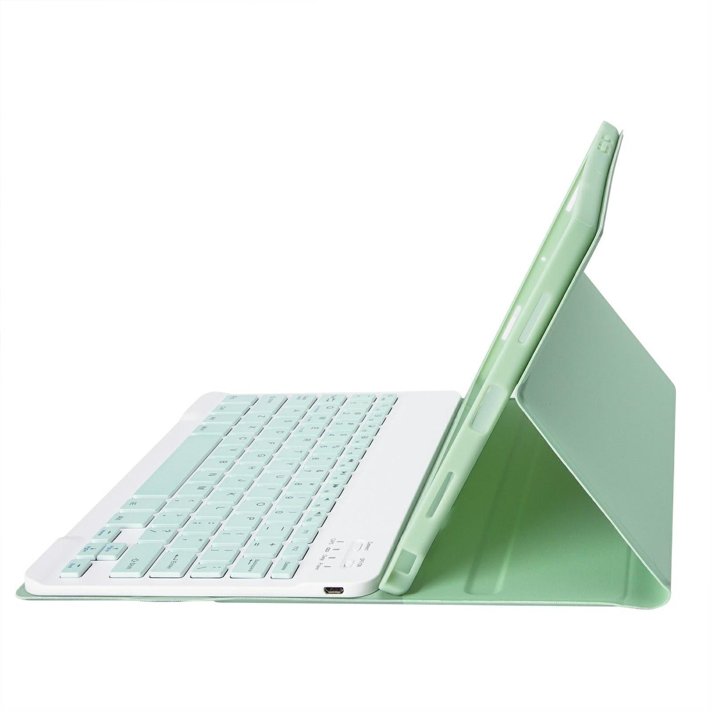 Ultra-Thin Bluetooth Keyboard Leather Tablet Case For Ipad 10.9 2022 With Pen Slot - Dark Green