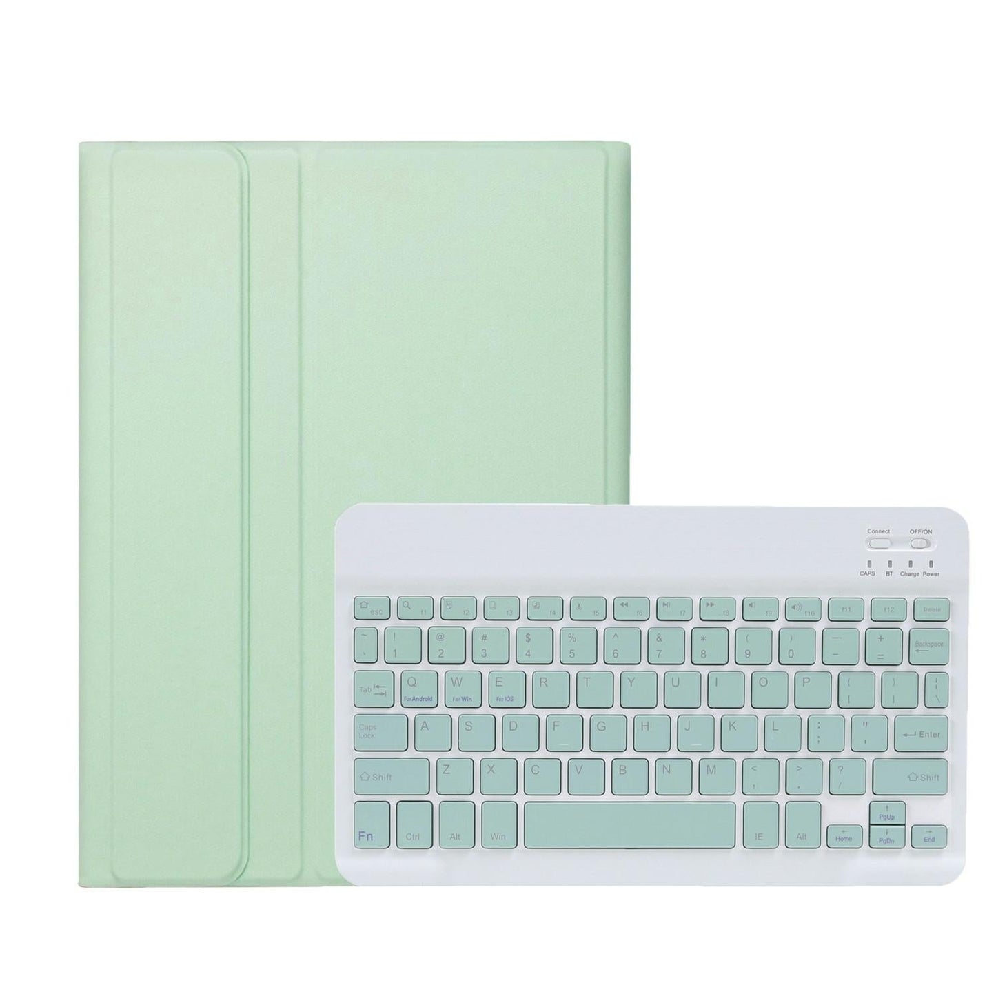 Ultra-Thin Bluetooth Keyboard Leather Tablet Case For Ipad 10.9 2022 With Pen Slot - Dark Green