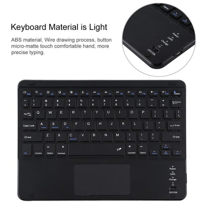 Bluetooth Keyboard & Tablet Case For Ipad Air 2020 - Detachable Touch Pad Pen Slot Microfiber Leather - Dark Green
