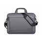 Portable 15 Inch Laptop Leather Handbag For Business Briefcase - Dark Grey