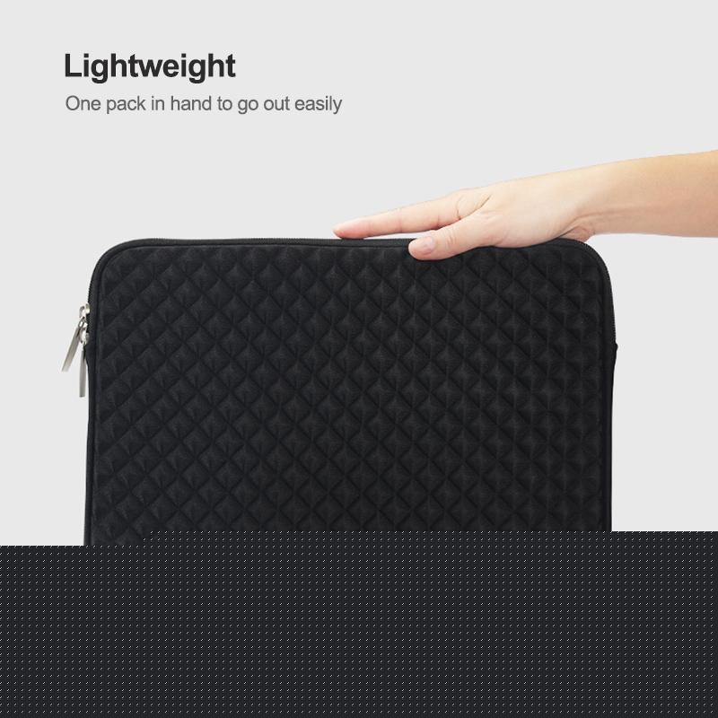 Textured Diamond Laptop Sleeve - Mint Green