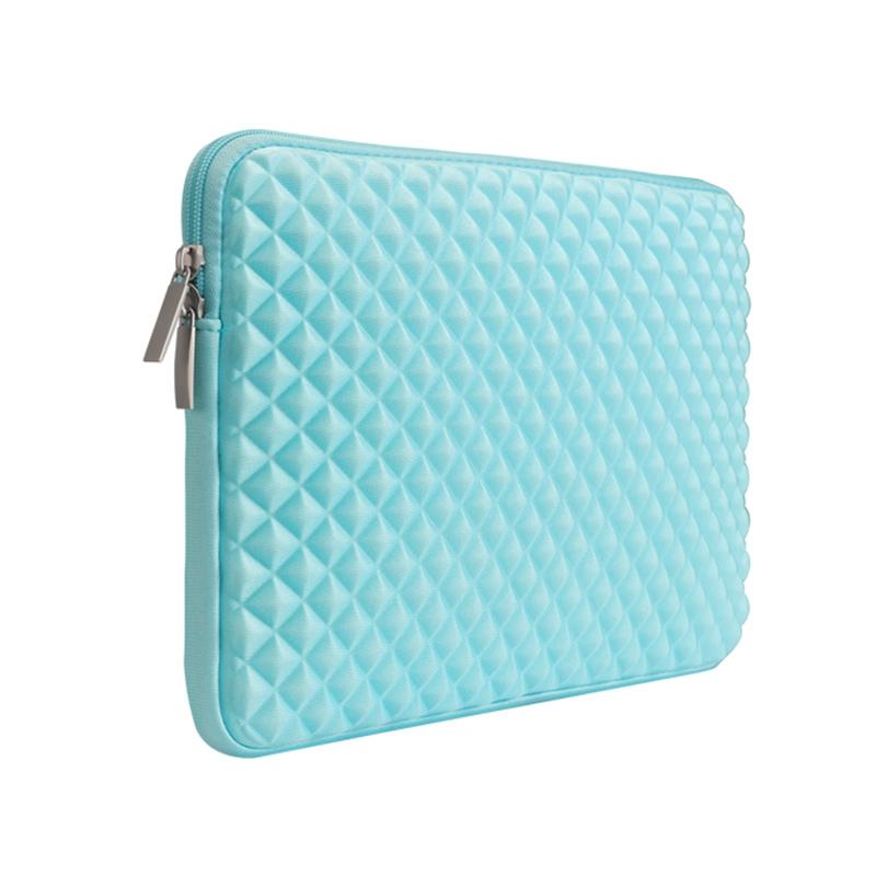 Textured Diamond Laptop Sleeve - Mint Green