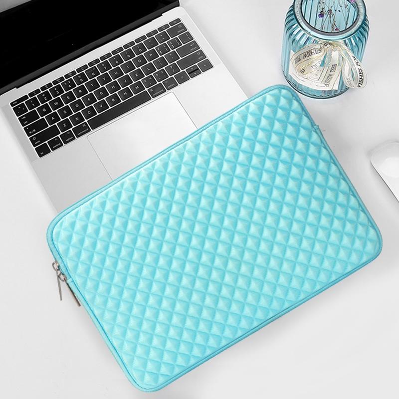 Textured Diamond Laptop Sleeve - Mint Green