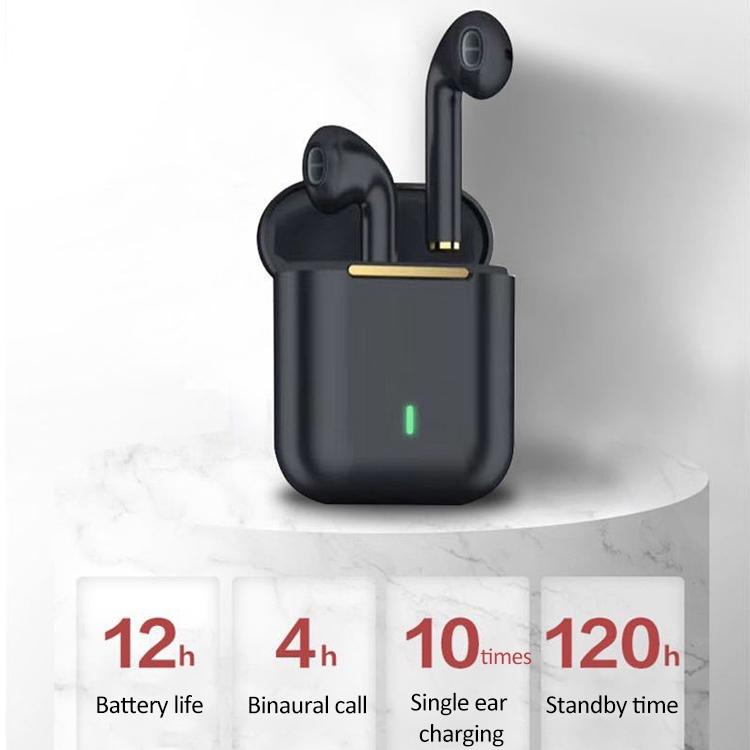 Wireless t & g J18 Bluetooth Earphones with Charging Box - Rose Gold