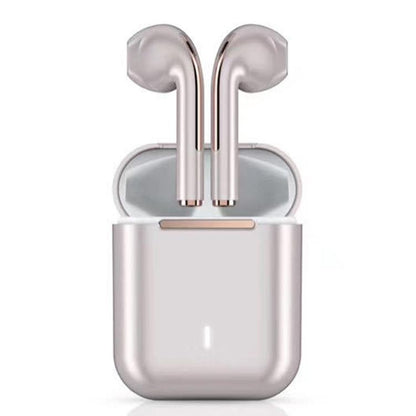 Wireless t & g J18 Bluetooth Earphones with Charging Box - Rose Gold