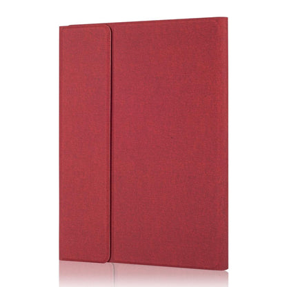 10.2 Ipad Keyboard Case With Touchpad Pen Slot & Bracket - Detachable Magnetic Silk Pattern Tpu - Rose Gold