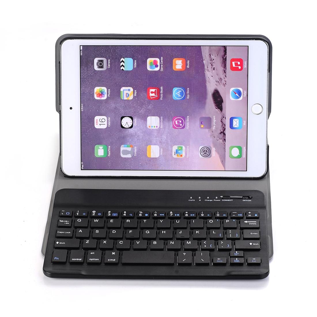 Universal Ultra-Thin Tablet Case With Bluetooth Keyboard For Ipad Mini 3 / 2 / 1 - Horizontal Flip Design - Rose Gold