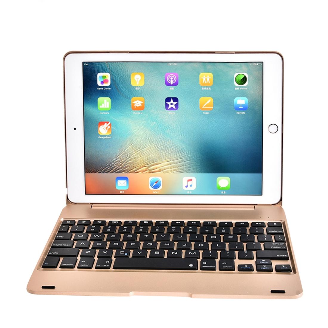 Horizontal Flip Tablet Case With Bluetooth Keyboard For Ipad Pro 9.7 / Ipad Air 2 - Rose Gold