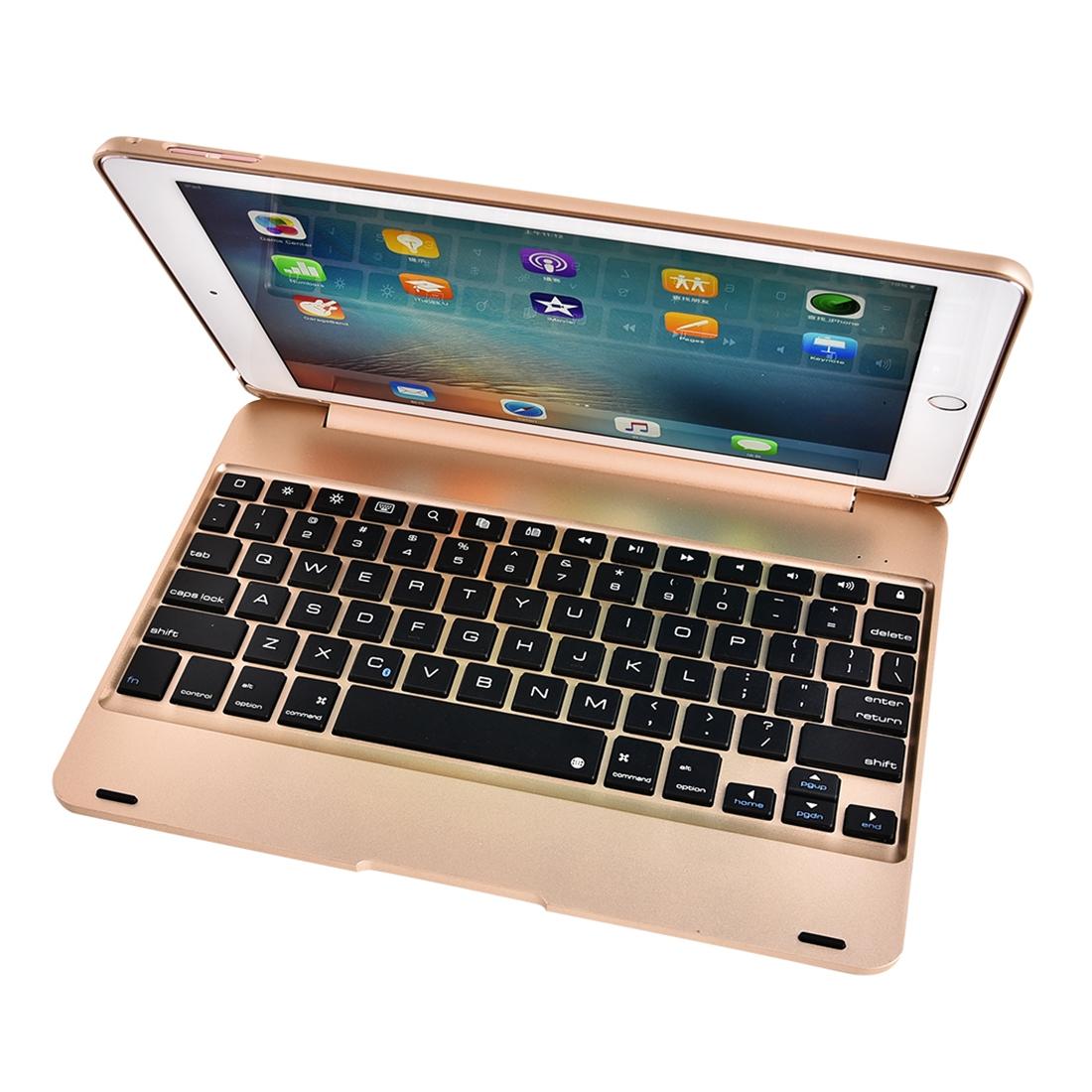Horizontal Flip Tablet Case With Bluetooth Keyboard For Ipad Pro 9.7 / Ipad Air 2 - Rose Gold