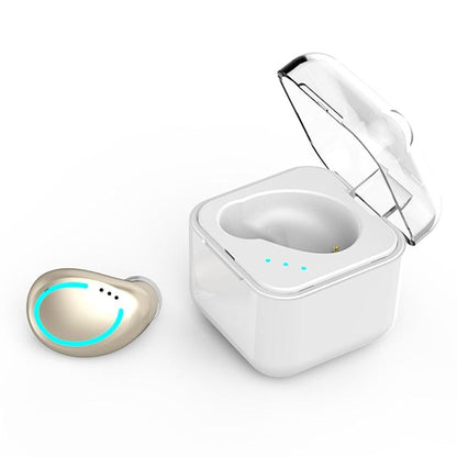 Mini Wireless Bluetooth Earphone with Charging Box - M-b8 - Rose Gold