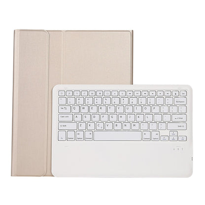 Ultra-Thin Detachable Bluetooth Keyboard Leather Case For Ipad Pro 12.9 2018 With Pen Slot - Rose Gold