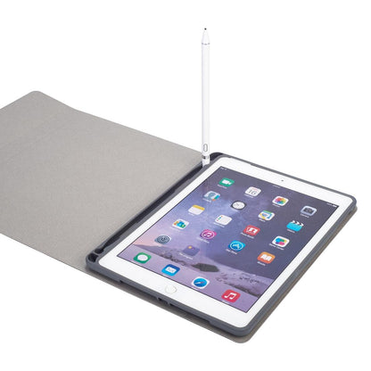 Silk Texture Bluetooth Keyboard Tablet Case For Ipad Air 2 / 1 Pro 9.7 2017 / 2018 With Stand & Pen Slot - Rose Gold