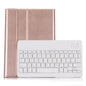 Bluetooth Keyboard & Leather Tablet Case For Ipad Pro / Air 9.7 2017 / 2018 - Detachable & Horizontal Flip With Holder - Rose Gold