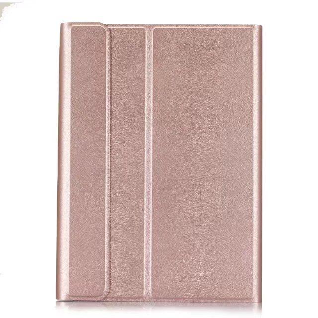 Bluetooth Keyboard & Leather Tablet Case For Ipad Pro / Air 9.7 2017 / 2018 - Detachable & Horizontal Flip With Holder - Rose Gold