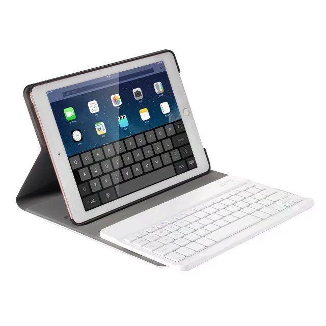 Bluetooth Keyboard & Leather Tablet Case For Ipad Pro / Air 9.7 2017 / 2018 - Detachable & Horizontal Flip With Holder - Rose Gold