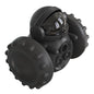 Vibe Geeks Pet Food Dispenser Tumbler Dog Treat Toy - Black