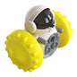 Vibe Geeks Pet Food Dispenser Tumbler Dog Treat Toy - Yellow