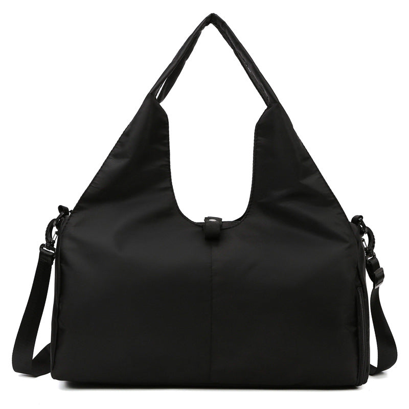 Vibe Geeks Large Capacity Dry and Wet Separation Wear-resistant Sports Fitness Storage Bag - Black