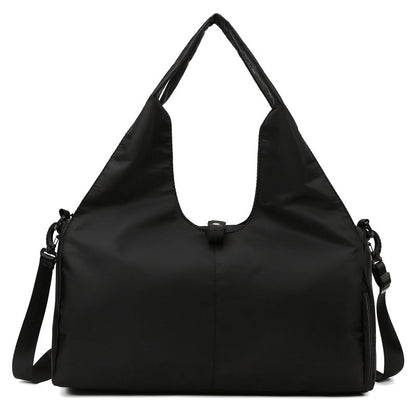 Vibe Geeks Large Capacity Dry and Wet Separation Wear-resistant Sports Fitness Storage Bag - Black