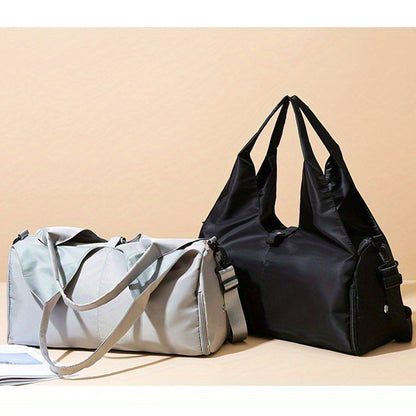 Vibe Geeks Large Capacity Dry and Wet Separation Wear-resistant Sports Fitness Storage Bag - Grey