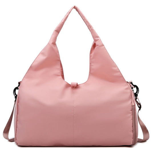 Vibe Geeks Large Capacity Dry and Wet Separation Wear-resistant Sports Fitness Storage Bag - Pink