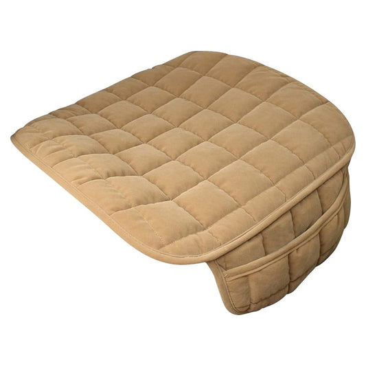 Vibe Geeks Auto Front Seat Winter-proof Cover for Comfort and Protection - Beige