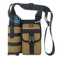 Vibe Geeks Waterproof Camping Wear Resistant Chest Crossbody Sling Shoulder Bags with Water Bottle Holder - Khahi