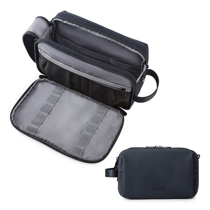 Vibe Geeks Water Resistant Travel Toiletry Organizer Bag - Black