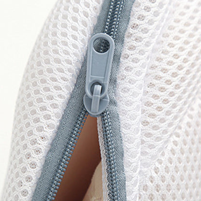 Vibe Geeks High Permeability Mesh Bra-shaped Lingerie Laundry Bags with Handle and Zipper - Blue
