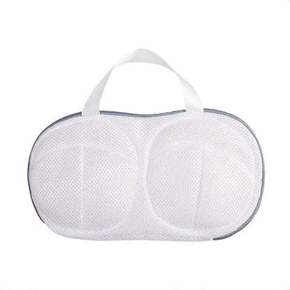 Vibe Geeks High Permeability Mesh Bra-shaped Lingerie Laundry Bags with Handle and Zipper - Orange