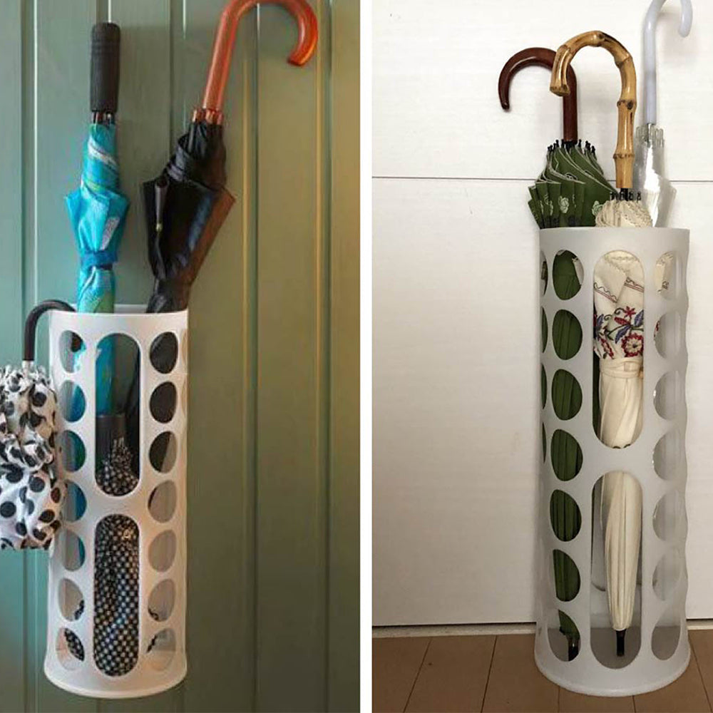 Vibe Geeks Handy Laundry Grocery Bag Storage Holder - White