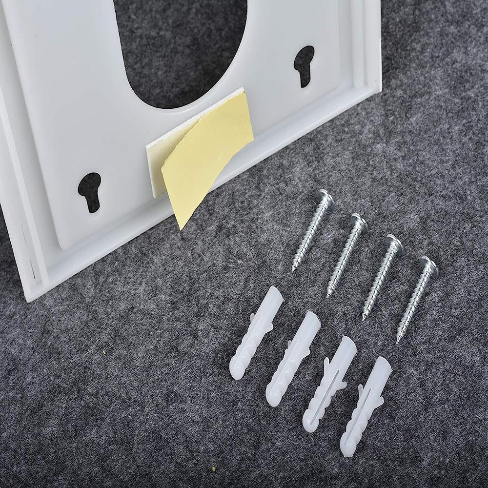 Vibe Geeks Handy Laundry Grocery Bag Storage Holder - White