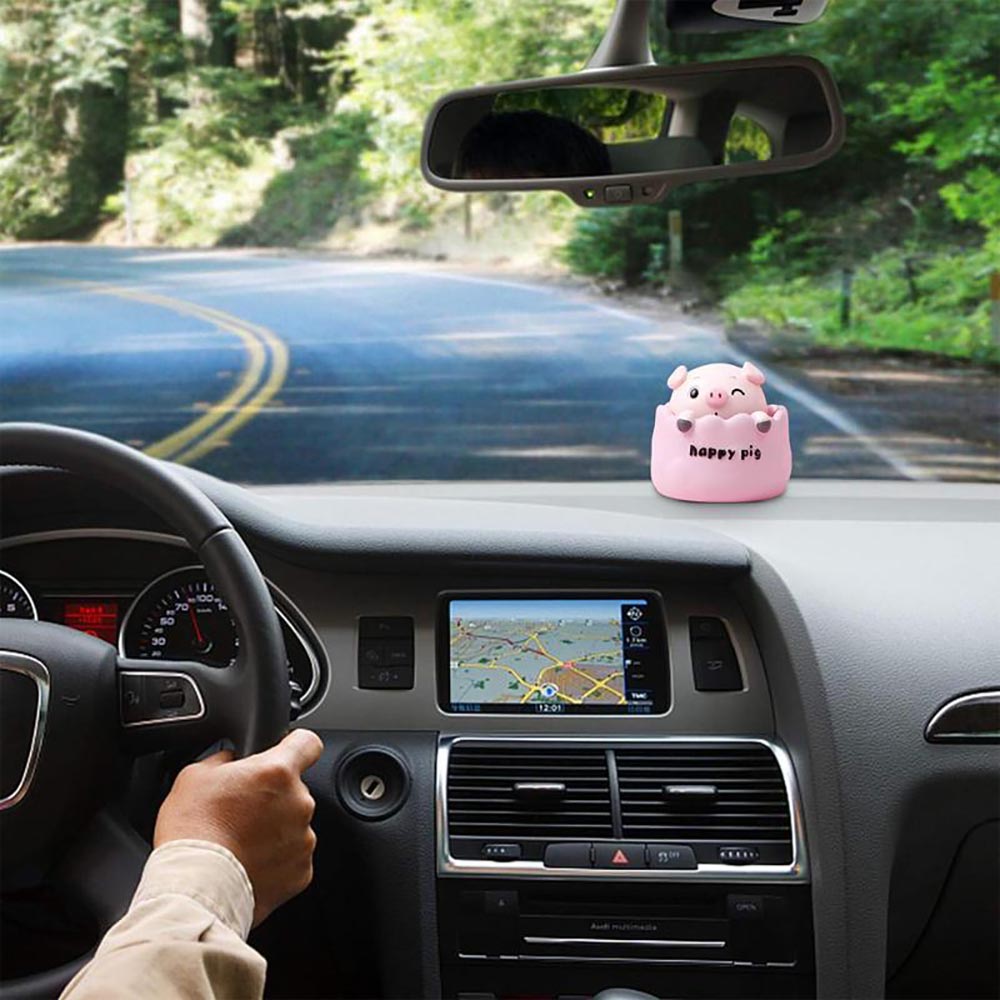 Vibe Geeks Pop Bobblehead Car Dashboard Decoration - Pink