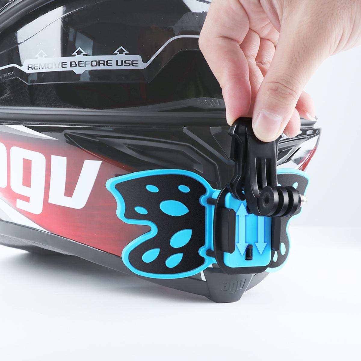 Gopro Helmet Mount Adapter - Butterfly Design - Fluorescent Green