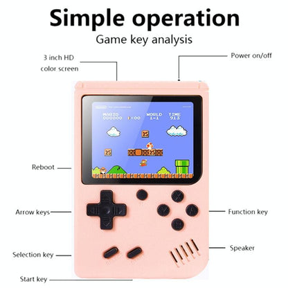 Retro Mini Handheld Game Console - 3.0 Inch 800 Games Av Output - Grey