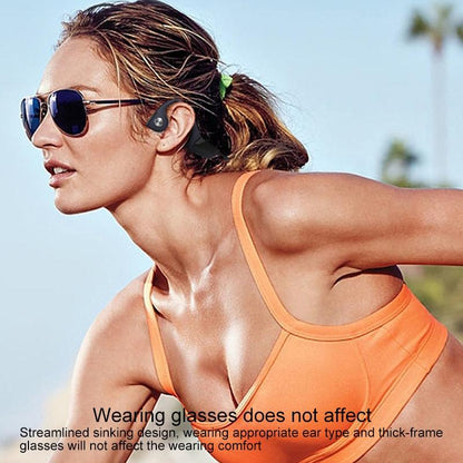 Wireless Bone Conduction Bluetooth Earphones - 4.1 Stereo 5.0 Black - Grey