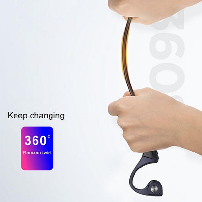 Wireless Bone Conduction Bluetooth Earphones - 4.1 Stereo 5.0 Black - Grey