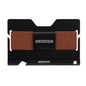 Multi Function Aluminum Card Holder For Men & Women Elastic Band Wallet - Dark Coffee