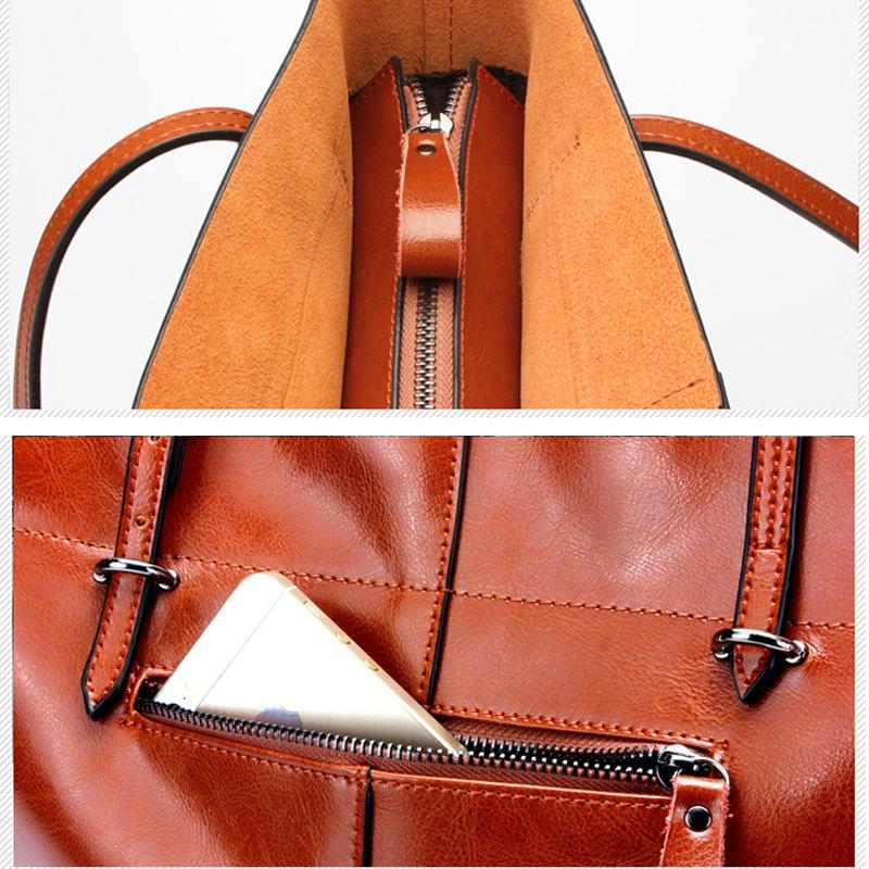 Stylish Shoulder Tote For Women - Retro Black