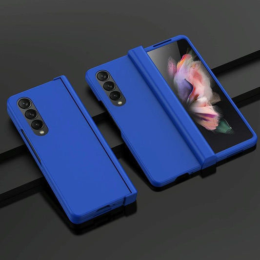 Foldable Skin Feel Case for Samsung Galaxy z Fold 4 / 5g - Dark Blue