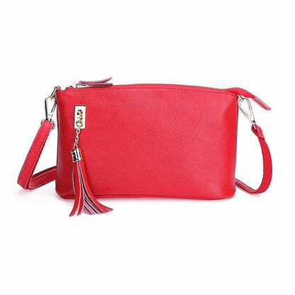Fringed One Shoulder Bag For Women Large Capacity Casual - Light Purple