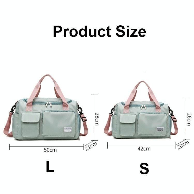 Waterproof Gym Bag For Travel - Size L - Light Purple