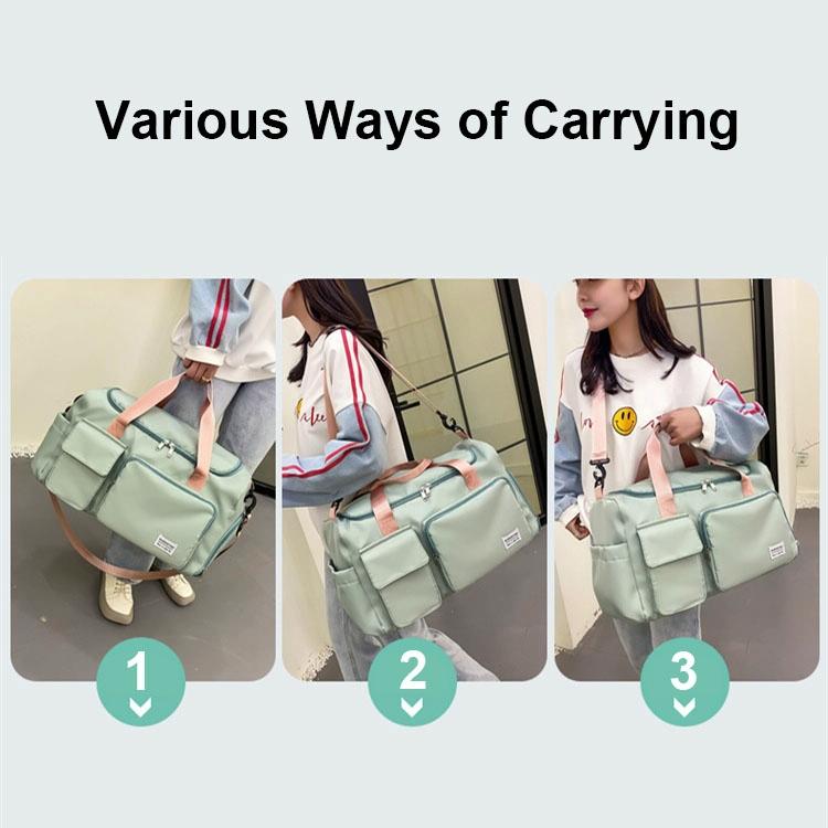 Waterproof Gym Bag For Travel - Size L - Light Purple
