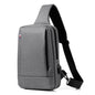 Business Chest Bag Oxford Cloth One Shoulder Crossbody - Grey