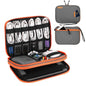Portable Multi-functional Headphone Charger and Data Cable Storage Bag - 25 x 18 x 5cm - Grey