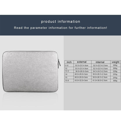 Universal 13 Inch Oxford Cloth Laptop Tablet Bag - Soft and Wearable - Grey