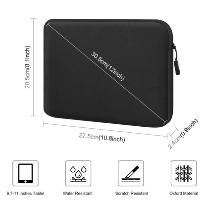 11 Tablet Sleeve Briefcase for 9.7-11.0 Tablets - Zipper Closure - Grey