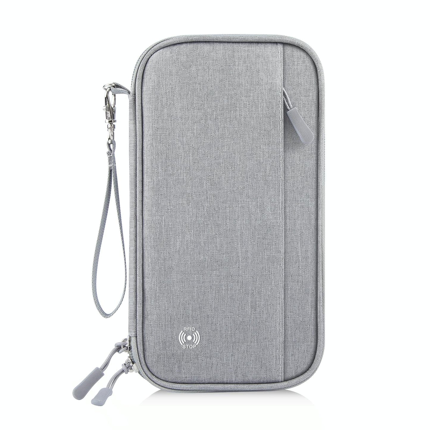 Clutch Bag For Passports Cards & Documents Grey
